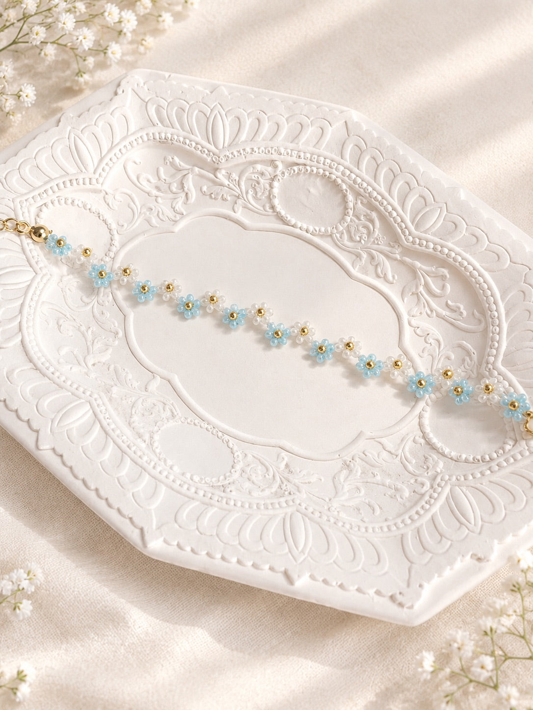 Petals in the Sky Bracelets Blue.