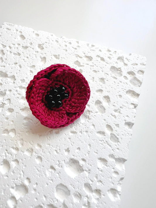 Red Poppy Brooch.