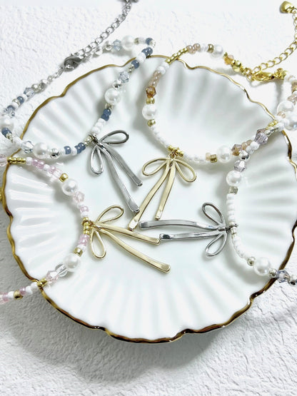 Ribbon Chandelier Bracelets.