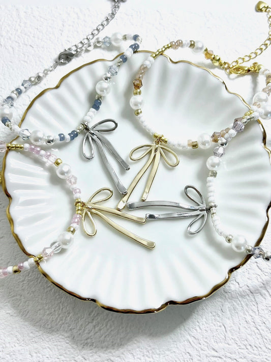 Ribbon Chandelier Bracelets.