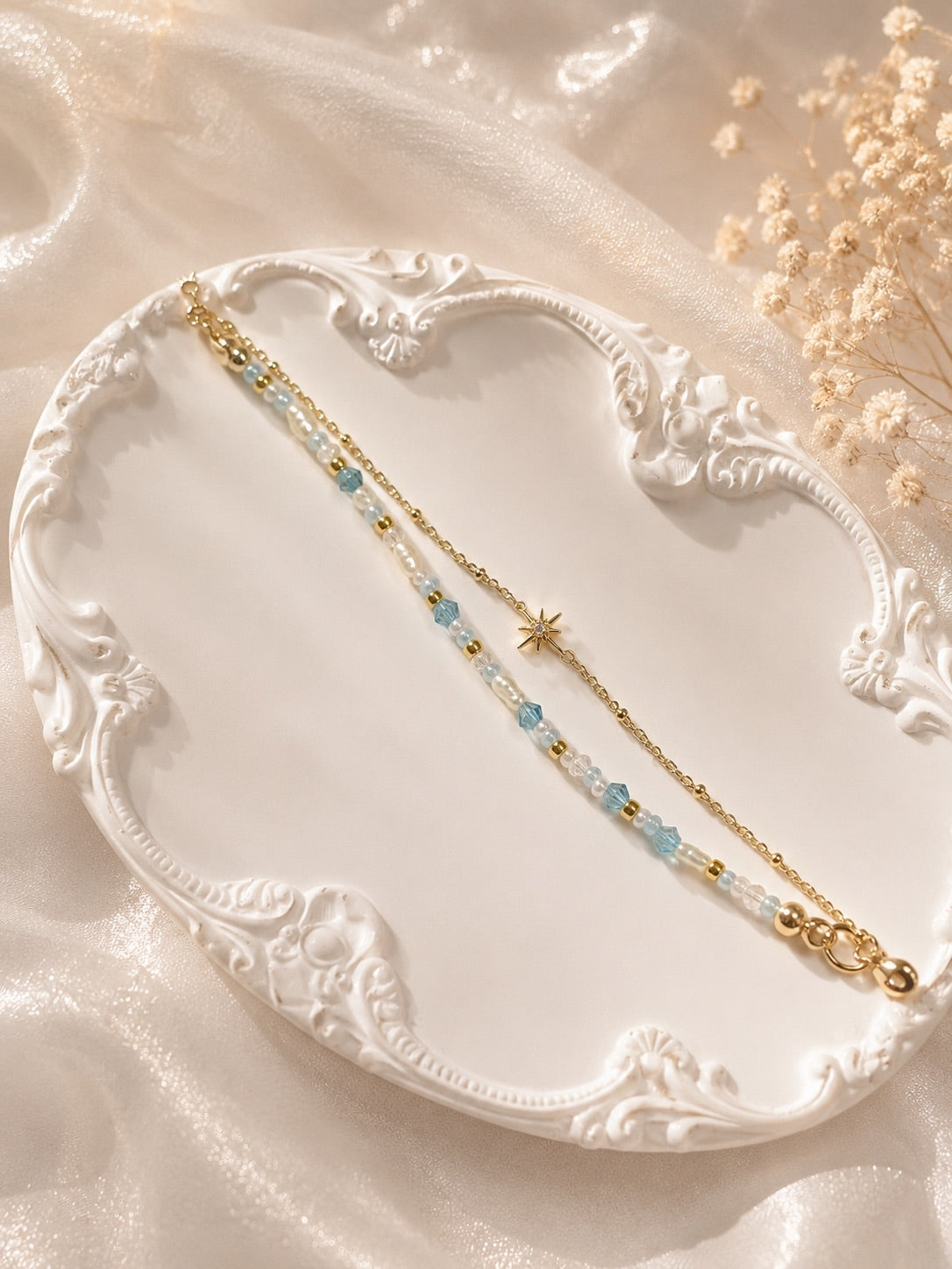 Rocaille Royale Bracelets Blue.