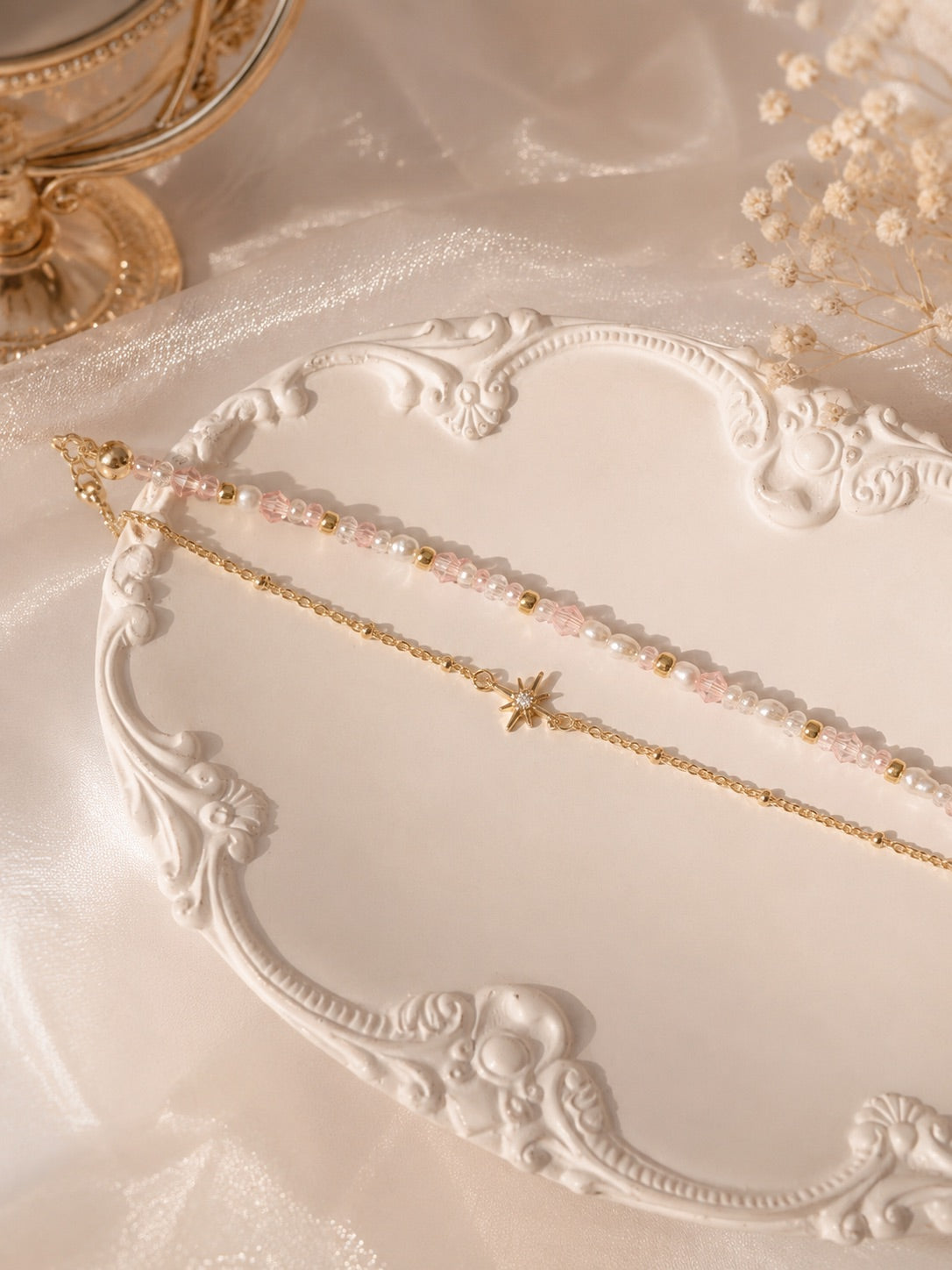Rocaille Royale Bracelets Pink.