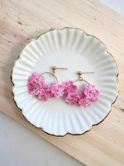 Spring Bloom Flamingo Earring Pink.