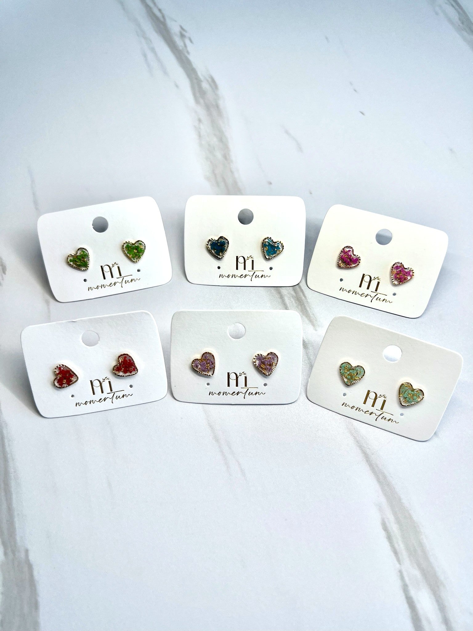 Stardust Earring Group of Six.