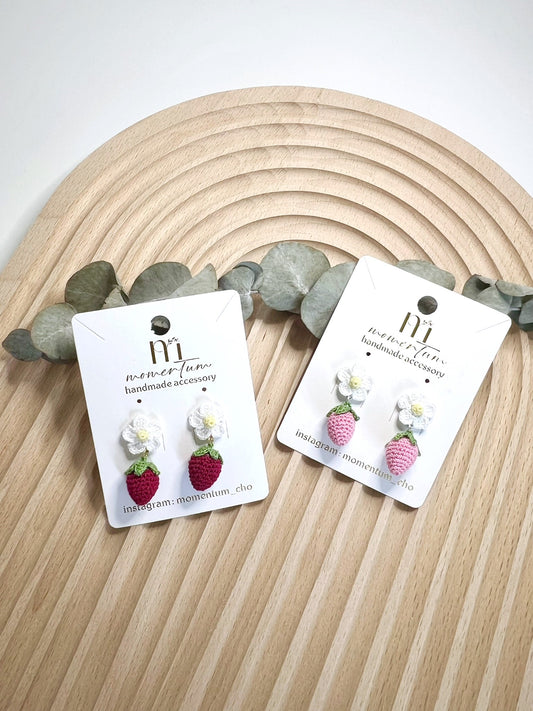Strawberry Dream Earrings Group.