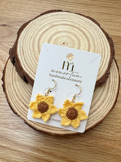 Sunflower Earrings.