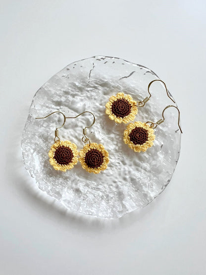 Sunflower Earrings Group.