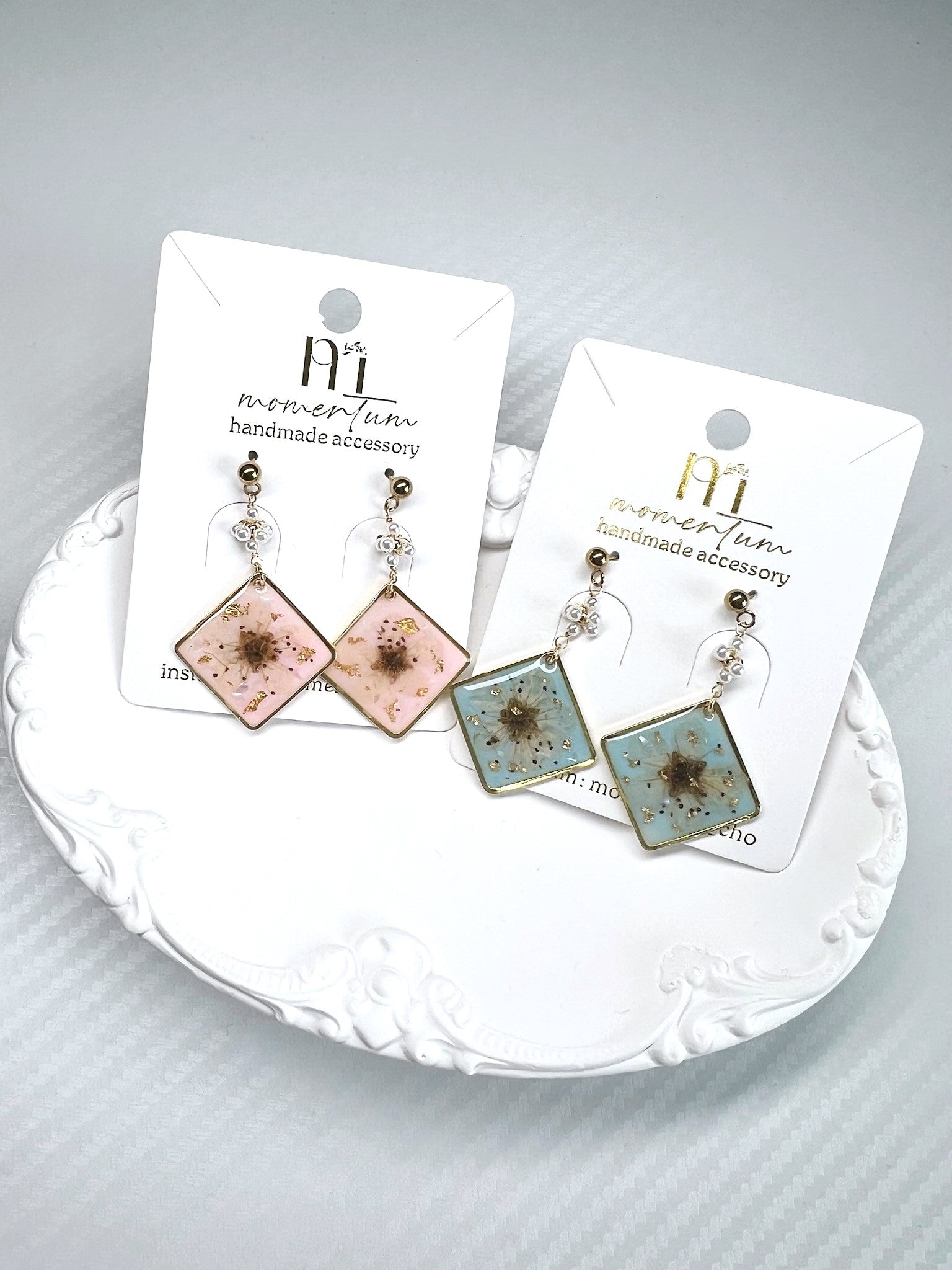 Ume Blossom Earrings Card.