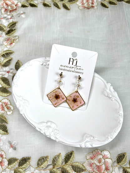 Ume Blossom Earrings Pink.