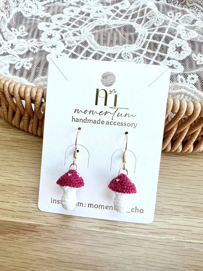 Whispers Of The Forest Earrings Red.